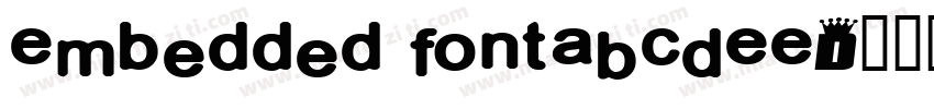 Embedded FontABCDEE字体转换